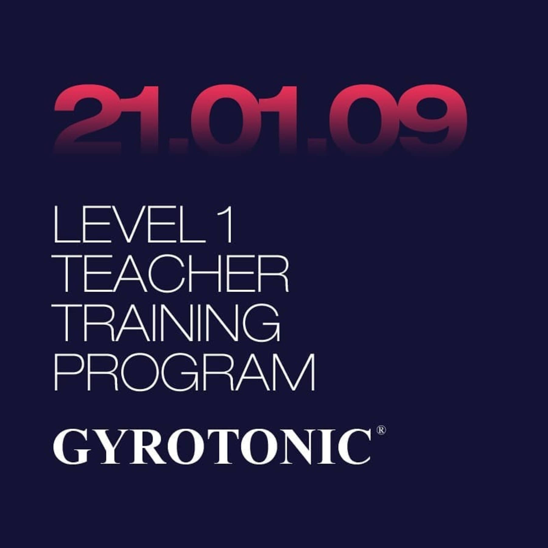 (정원마감)GYROTONIC® LEVEL 1 TEACHER TRAINING